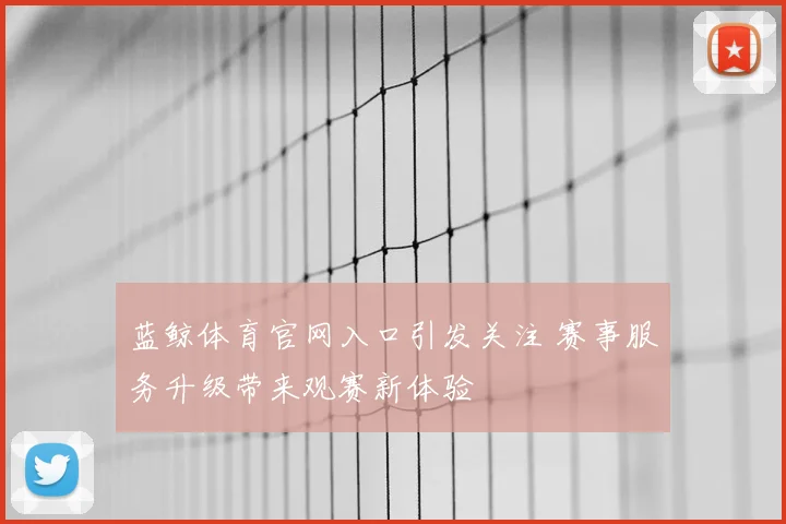 蓝鲸体育官网入口引发关注 赛事服务升级带来观赛新体验